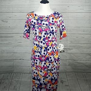 Lulalroe Julia Disney Jack Skellington dress.